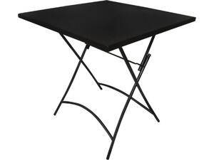 Τραπέζι Πτυσσόμενο PARK  Μέταλλο Βαφή Μαύρο [Ε-00014551] Ε5177 (Μαύρο)